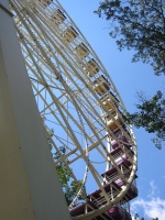 The Ferris Wheel is very high