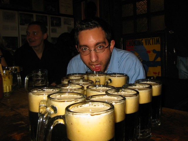 And that's just what Dan drinks at each round