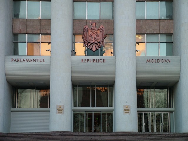 The Moldovan Parliament, reflecting the late afternoon sun.  I didn't get the chance to go inside.  Unlike Finland, they are a bit jumpy in Moldova about security and they do not allow people to wander around their government buildings.  Tommorrow I am hoping to make it into Romania.  Well, until the next update . . .  (1-8-05)

1/19/05 UPDATE:  I made it through Romania and I am in Bulgaria right now, not too far from the Turkish border.  The last ten internet cafes have not had USB access.  Arrrr!