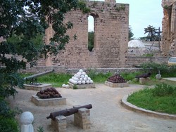 Famagusta had quite a bit to show from the Venetian period of the island's history, including crumbling cathedrals and castles.  Some sort of myth has developed that it was the setting of Othello, but modern scholars have disputed the claim.  (3/5/05)