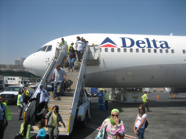 I dont remember much of the flight. I had only arrived from San Francisco the previous day, the airports and planes all start to merge. Here we are on the tarmac, Egypt-side.