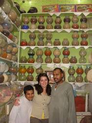 Luxor market - This guy touched Kristin's butt!
