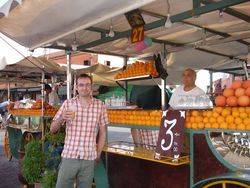 Orange juice at Jemaa El Fna